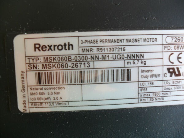 Rexroth MSK060B-0300-NN-M1-UG0-NNNN New in Box