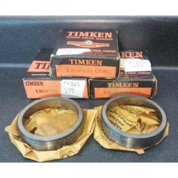 (LOT OF 7) LM48510 Timken LM48510 Bearing cups